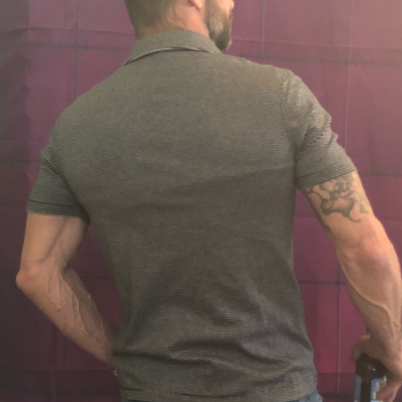 HP ๐คฉMENS MICHAEL KORS Striped POLO STYLE SHIRT - Picture 4 of 8